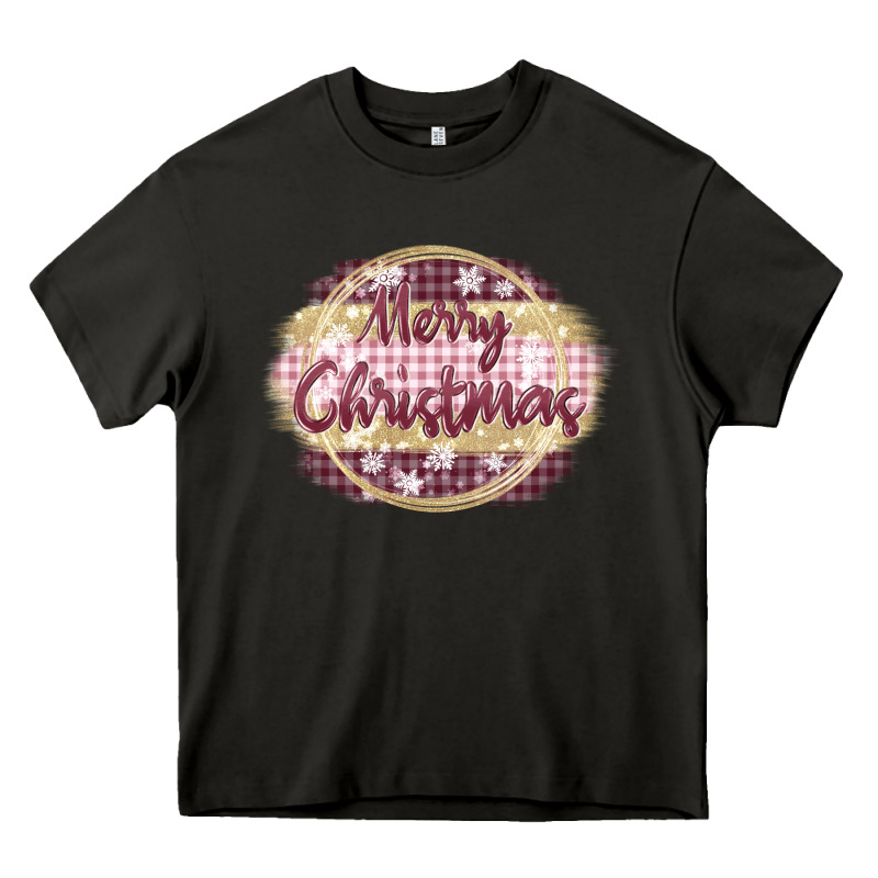 Merry Christmas Pink Heavy Core Tee by MaliasSmallBusiness | Teevron