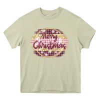 Mossy merry christmas pink Heavy Core Tee - MaliasSmallBusiness