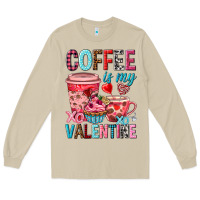 Mushroom Coffee is my Valentine Valentine's Day Long Sleeve Tee - HowdyJamesFarm