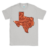 Moon Dust Texas Map Western Tooled Leather Pattern Classic Tee - Bettercallsaul