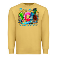 Antique Gold name flying into 100 days of school Premium Sweatshirt - CowhideDigitalArt