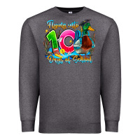 Charcoal Heather name flying into 100 days of school Premium Sweatshirt - CowhideDigitalArt
