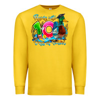 Lemon name flying into 100 days of school Premium Sweatshirt - CowhideDigitalArt