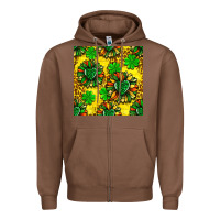 Chestnut St. Patrick's sunflower seamless pattern Zipper Hoodie - BundleAndBundleShop