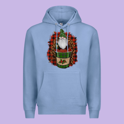 Gnomes With Coffee Christmas Premium Hoodie Designed By Ranaportraitstore