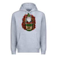 Heather Grey gnomes with coffee christmas Premium Hoodie - RanaPortraitStore