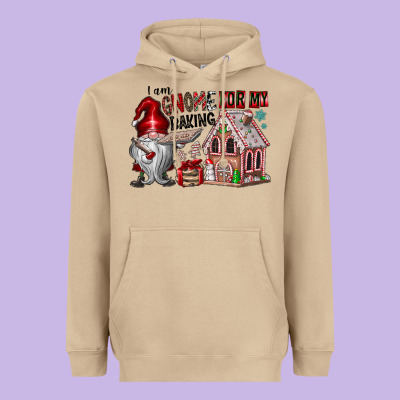 Iam Gnome For My Baking Heavyweight Hoodie Designed By Cowhidedigitalart