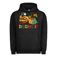 Pigment Black i'm 4 and digging it Urban Hoodie - Artiststas