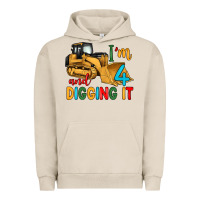 Pigment French Oak i'm 4 and digging it Urban Hoodie - Artiststas