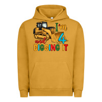 Pigment Peanut Butter i'm 4 and digging it Urban Hoodie - Artiststas
