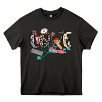 Asphalt love nurse Heavy Core Tee - NancyCooperArtShop