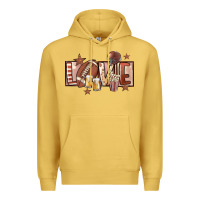Antique Gold football love Premium Hoodie - FaDigitalArtStudio