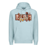 Blue Mist football love Premium Hoodie - FaDigitalArtStudio