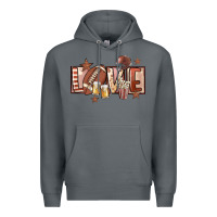 Rock football love Premium Hoodie - FaDigitalArtStudio