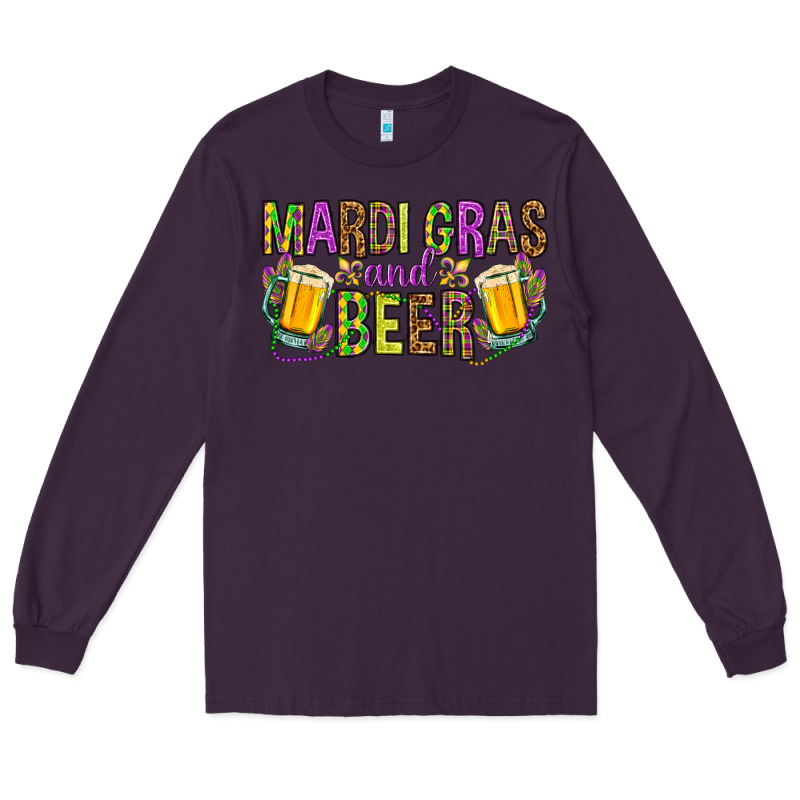 Mardi Gras And Beer Hjf Long Sleeve Tee by HowdyJamesFarm | Teevron