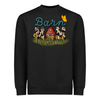 Black Barn mom sunflower mother's day Heavyweight Sweatshirt - HowdyJamesFarm