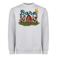 Heather Grey Barn mom sunflower mother's day Heavyweight Sweatshirt - HowdyJamesFarm