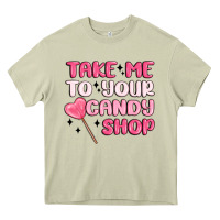 Mossy take me to your candy shop Heavy Core Tee - MaliasSmallBusiness