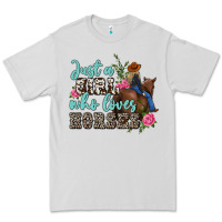 Dove Grey just a girl who loves horses Premium Tee - MaliasSmallBusiness