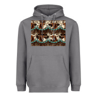 Storm Longhorn Cow Pattern Heavyweight Hoodie - CowhideDigitalArt