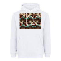 White Longhorn Cow Pattern Heavyweight Hoodie - CowhideDigitalArt
