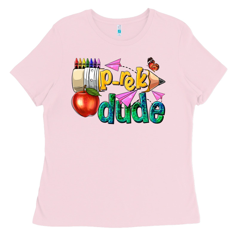 Pre K School Pencil Dude Ladies Tee by NancyCooperArtShop | Teevron