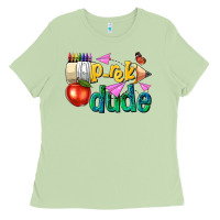 Matcha pre k school pencil dude Ladies Tee - NancyCooperArtShop