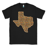 Black Western Texas Map Leopard Pattern Classic Tee - Bettercallsaul