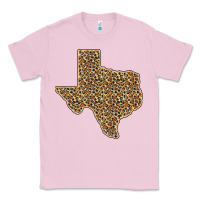 Bubblegum Pink Western Texas Map Leopard Pattern Classic Tee - Bettercallsaul