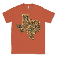Copper Western Texas Map Leopard Pattern Classic Tee - Bettercallsaul