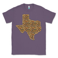 Lavender Western Texas Map Leopard Pattern Classic Tee - Bettercallsaul