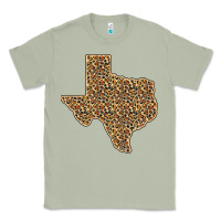 Matcha Western Texas Map Leopard Pattern Classic Tee - Bettercallsaul