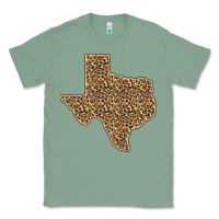 Sage Western Texas Map Leopard Pattern Classic Tee - Bettercallsaul