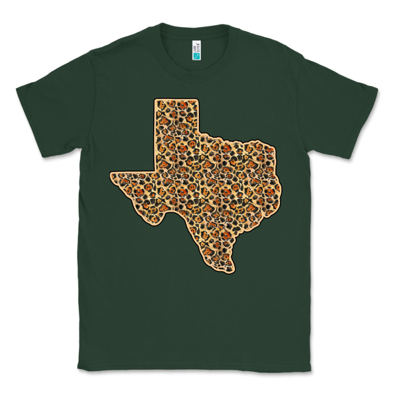 Western Texas Map Leopard Pattern Classic Tee by Bettercallsaul | Teevron