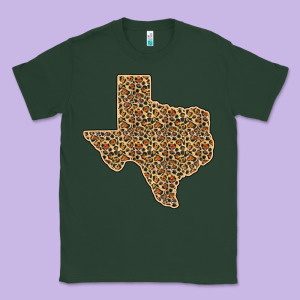 Western Texas Map Leopard Pattern Classic Tee Designed By Bettercallsaul