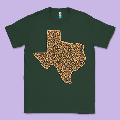 Western Texas Map Leopard Pattern Classic Tee Designed By Bettercallsaul