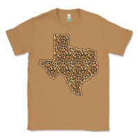Toasted Coconut Western Texas Map Leopard Pattern Classic Tee - Bettercallsaul