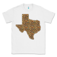 White Western Texas Map Leopard Pattern Classic Tee - Bettercallsaul