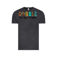 Vintage Black gobble til you wobble thanksgiving turkey Vintage Tee - RanaPortraitStore