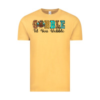 Vintage Mustard gobble til you wobble thanksgiving turkey Vintage Tee - RanaPortraitStore