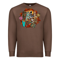Chestnut Fall Vibes Premium Sweatshirt - CowhideDigitalArt