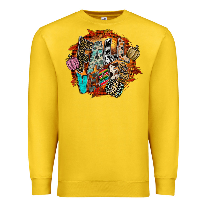 Fall Vibes Premium Sweatshirt by CowhideDigitalArt | Teevron