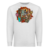 Oatmeal Heather Fall Vibes Premium Sweatshirt - CowhideDigitalArt