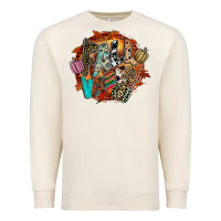 Sandshell Fall Vibes Premium Sweatshirt - CowhideDigitalArt