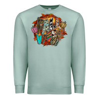 Seafoam Fall Vibes Premium Sweatshirt - CowhideDigitalArt