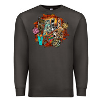Smoke Fall Vibes Premium Sweatshirt - CowhideDigitalArt