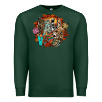 Sports Green Fall Vibes Premium Sweatshirt - CowhideDigitalArt