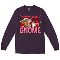 Plum Gnome sweet gnome Valentine's Day Long Sleeve Tee - HowdyJamesFarm