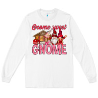 White Gnome sweet gnome Valentine's Day Long Sleeve Tee - HowdyJamesFarm