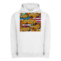 Pigment Lunar Rock school bus American flag sunflower cowhide leopard Urban Hoodie - Artiststas